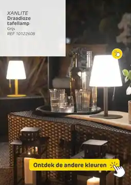 Brico Xanlite draadloze tafellamp aanbieding