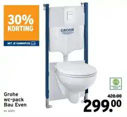 GAMMA Grohe wc-pack Bau Even aanbieding