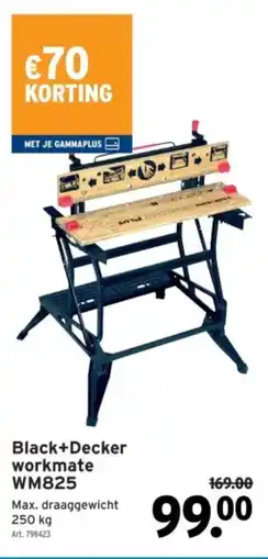 GAMMA Black+Decker workmate WM825 aanbieding