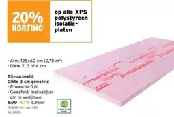 GAMMA XPS polystyreen isolatie platen aanbieding