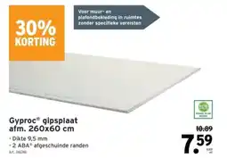 GAMMA Gyproc gipsplaat aanbieding