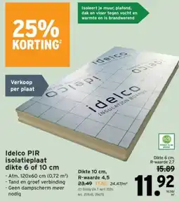 GAMMA Idelco PIR isolatieplaat dikte 6 of 10 cm aanbieding