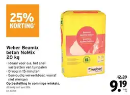 GAMMA Weber Beamix beton NoMix aanbieding