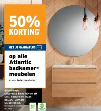 GAMMA Atlantic badkamermeubelen aanbieding