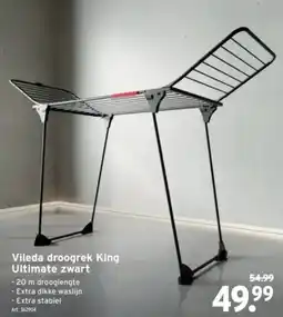 GAMMA Vileda droogrek King Ultimate zwart aanbieding