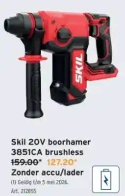 GAMMA Skil 20V boorhamer 3851CA brushless aanbieding