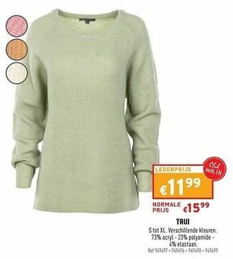 Trafic Trui aanbieding