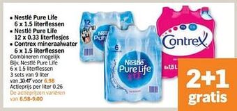 Albert Heijn Nestlé pure life aanbieding