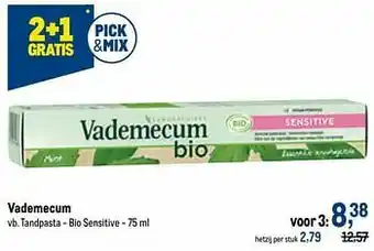 Vademecum tandpasta - bio sensitive