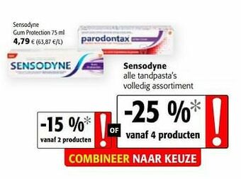 Colruyt Sensodyne gum protection aanbieding