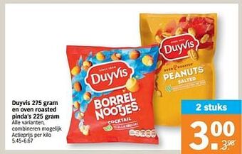 Duyvis en oven roasted pinda`s