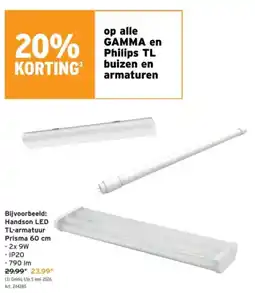 GAMMA Handson LED TL-armatuur Prisma aanbieding