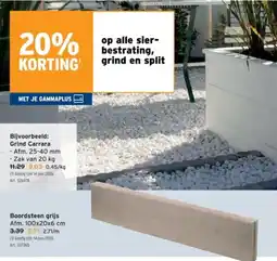 GAMMA Boordsteen grijs aanbieding