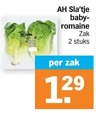 Albert Heijn Ah sla`tje babyromaine aanbieding