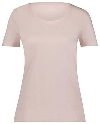 HEMA HEMA Dames Basic T-shirt Lichtroze (lichtroze) aanbieding