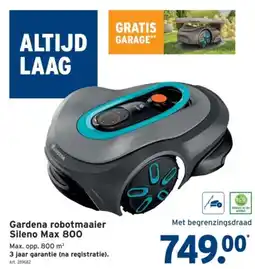 GAMMA Gardena robotmaaier Sileno Max 800 aanbieding