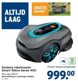 GAMMA Gardena robotmaaier Smart Sileno Sense 400 aanbieding
