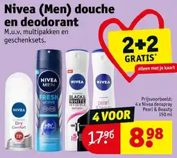 Kruidvat Nivea Men douche en deodorant aanbieding