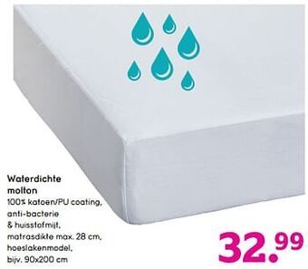 Leen Bakker Waterdichte molton aanbieding