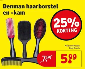 Kruidvat Denman haarborstel en kam aanbieding