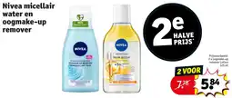Kruidvat Nivea micellair water en oogmake-up remover aanbieding