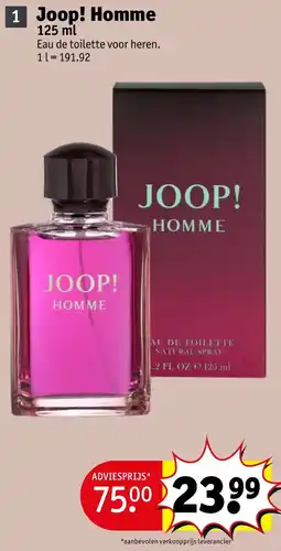 Kruidvat Joop! Homme aanbieding