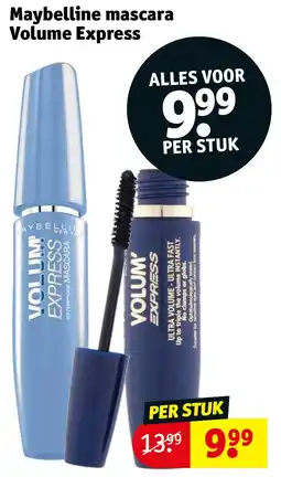 Kruidvat Maybelline mascara Volume Express aanbieding