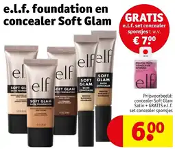 Kruidvat e.l.f. Foundation en Concealer Soft Glam aanbieding