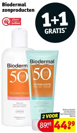 Kruidvat Biodermal Zonproducten aanbieding