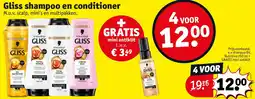 Kruidvat Gliss Shampoo en Conditioner aanbieding