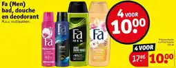 Kruidvat Fa Men bad, douche en deodorant aanbieding