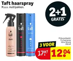Kruidvat Taft haarspray aanbieding