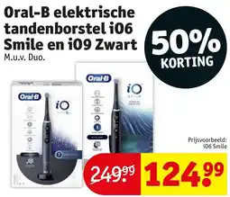Kruidvat Oral-B elektrische tandenborstel i06 Smile en i09 Zwart aanbieding