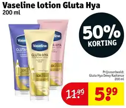 Kruidvat Vaseline lotion Gluta Hya aanbieding