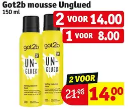 Kruidvat Got2b Mousse Unglued aanbieding