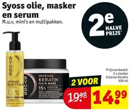 Kruidvat Syoss Olie, Masker en Serum aanbieding