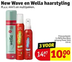 Kruidvat New Wave en Wella haarstyling aanbieding