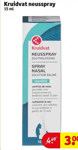 Kruidvat Kruidvat neusspray aanbieding