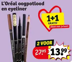 Kruidvat L'Oréal oogpotlood en eyeliner aanbieding