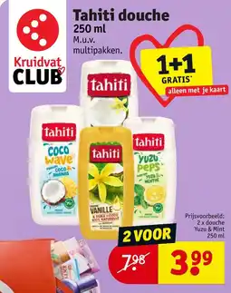 Kruidvat Tahiti douche aanbieding