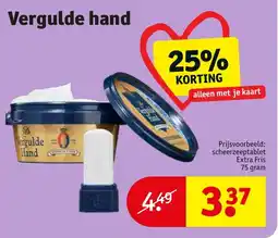 Kruidvat Vergulde hand aanbieding
