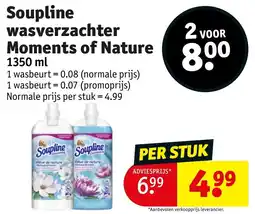 Kruidvat Soupline wasverzachter Moments of Nature aanbieding