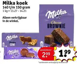 Kruidvat Milka koek aanbieding