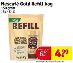 Kruidvat Nescafé Gold Refill bag aanbieding