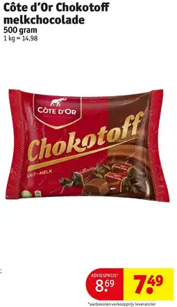 Kruidvat Côte d'Or Chokotoff melkchocolade aanbieding