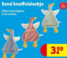 Kruidvat Eend Knuffeldoekje aanbieding