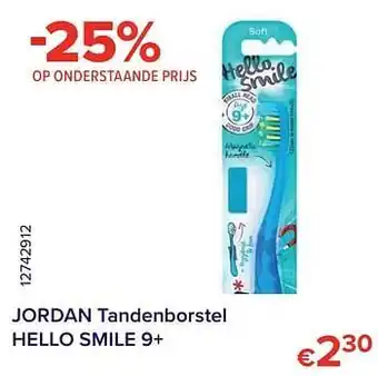 Jordan tandenborstel hello smile 9+