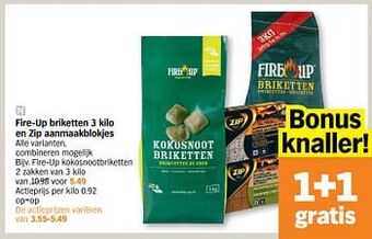 Fire-up kokosnootbriketten