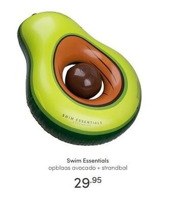 Baby & Tiener Swim essentials opblaas avocado + strandbal aanbieding