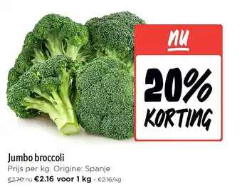 Jumbo Jumbo broccoli aanbieding